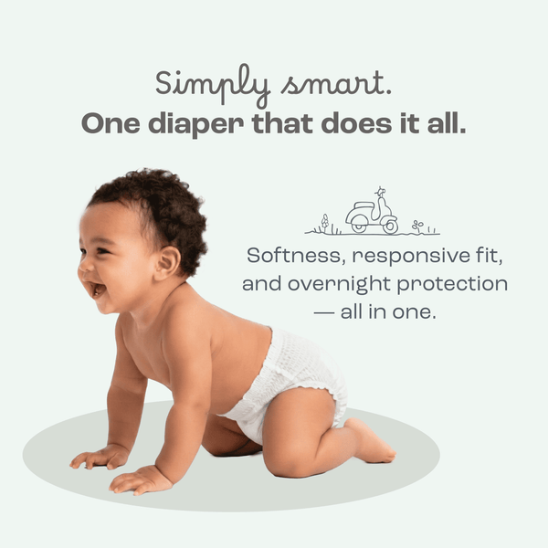Simply smart. One diaper that does it all